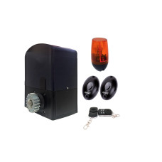 Комплект SET BA-400DC электропривод + пульт ДУ 4-х канальный + PULSAR (230) сигнальная лампа + IR30M фотоэлементы для наружной установки