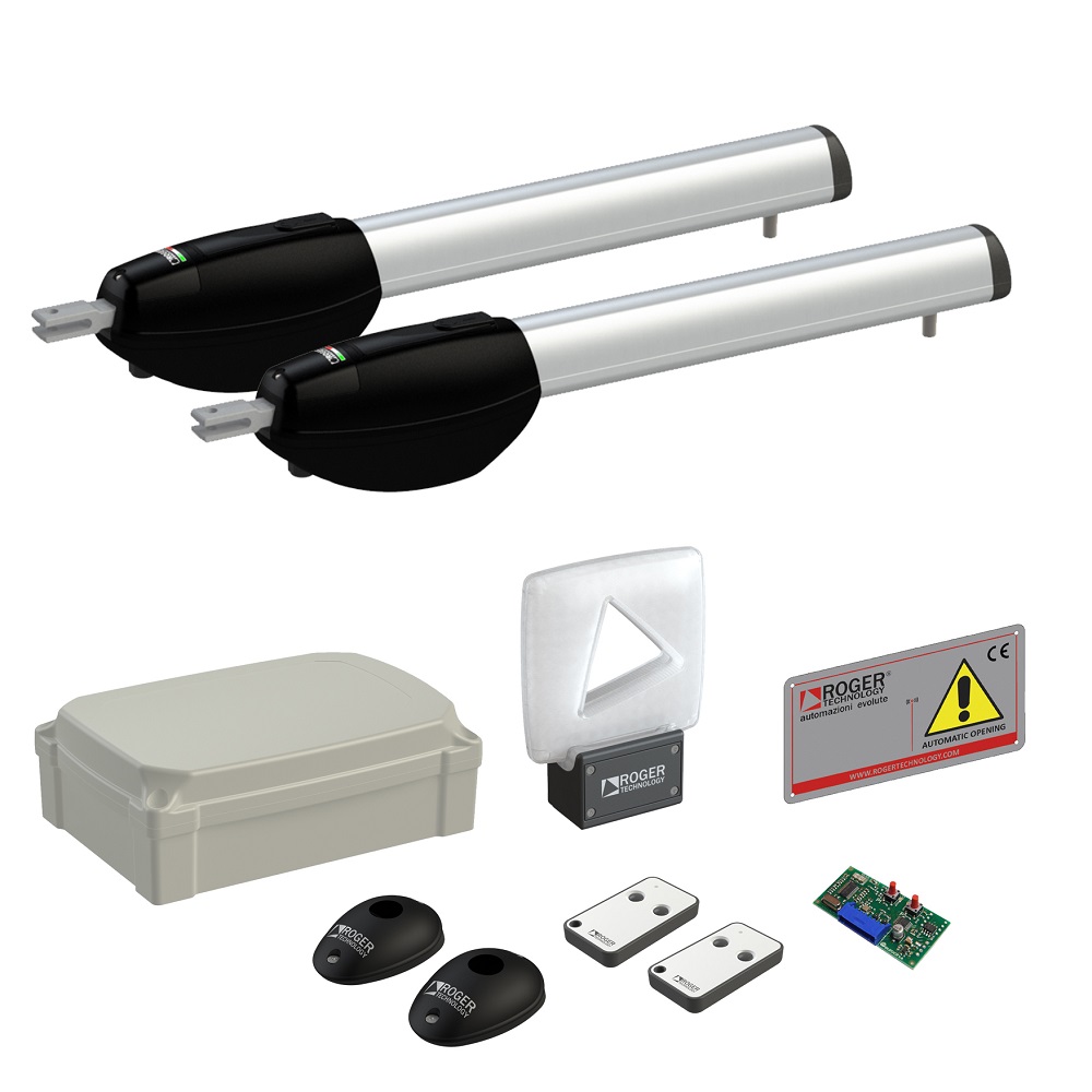 Автоматика для распашных ворот Roger Technology KIT BE20/410 maxi комплект