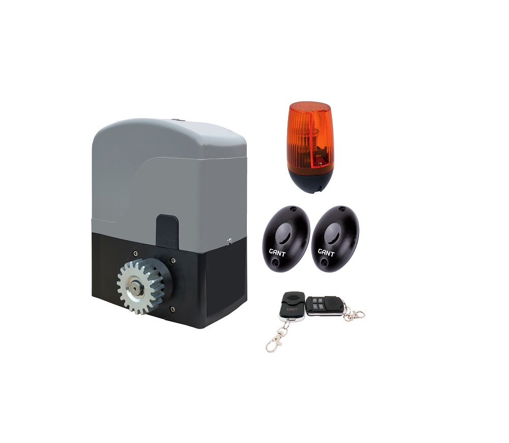 Комплект SET IZ-1200 электропривод + пульт ДУ 4-х канальный + PULSAR (230) сигнальная лампа + IR30M фотоэлементы для наружной установки